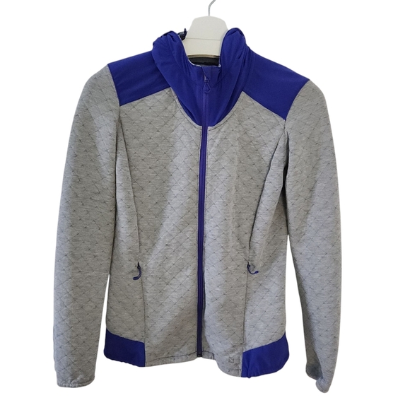 SALOMON Women's Elevate FZ Midlayer gray and purple (or blue) size small - Picture 1 of 15
